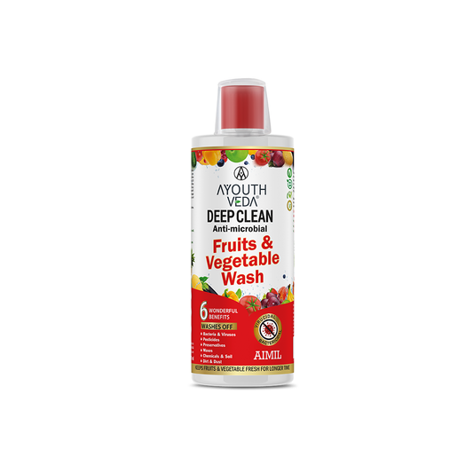 Ayouthveda Deep Clean Anti Microbial Fruits & Vegetable Wash - 500 ml image 1
