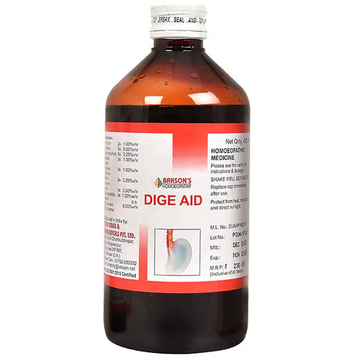 Bakson's Homeopathy Dige Aid Syrup image 2
