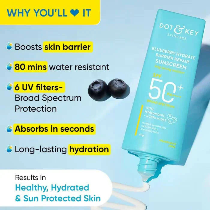Dot & Key Blueberry Hydrating Barrier Repair Face Sunscreen image 4