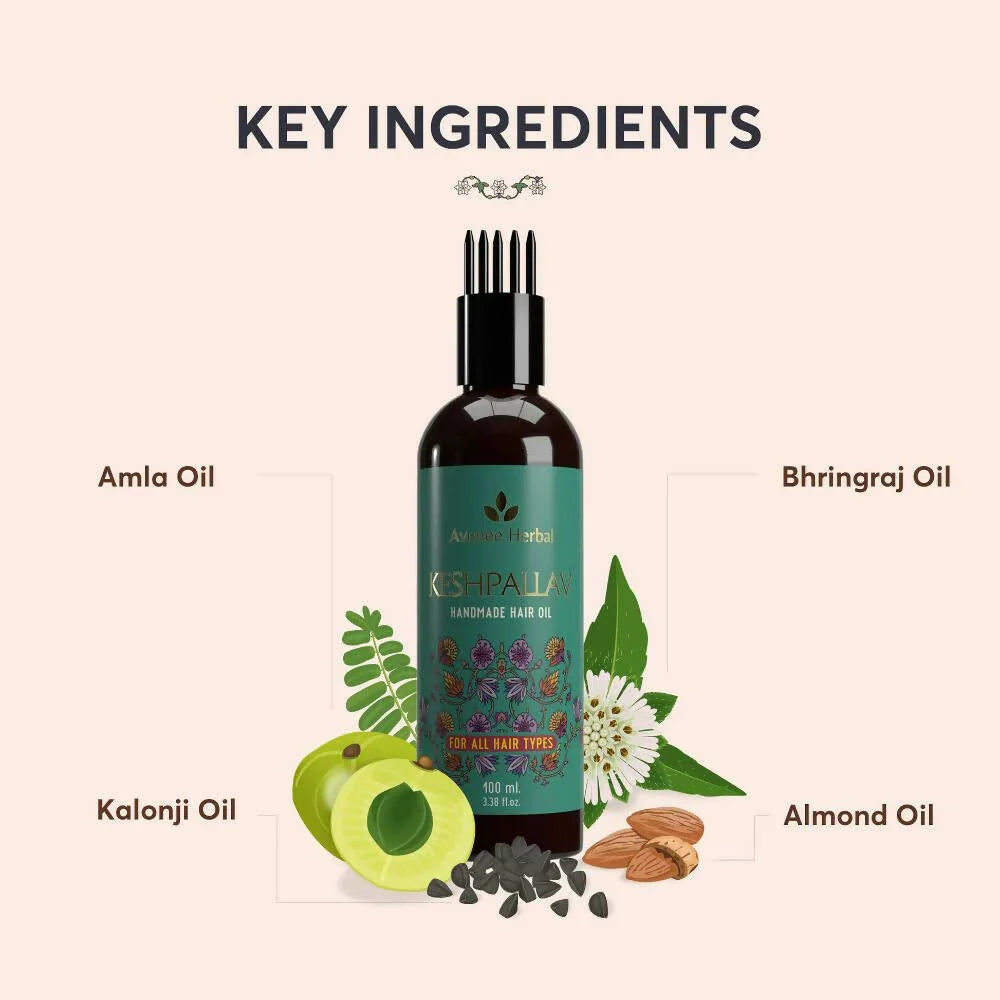 Avimee Herbal Keshpallav Hair OilRosemary & Bringraj Oil -100 ml image 9