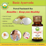 Basic Ayurveda Prawal Panchamrit Ras Tablet - 30 Tablets image 2