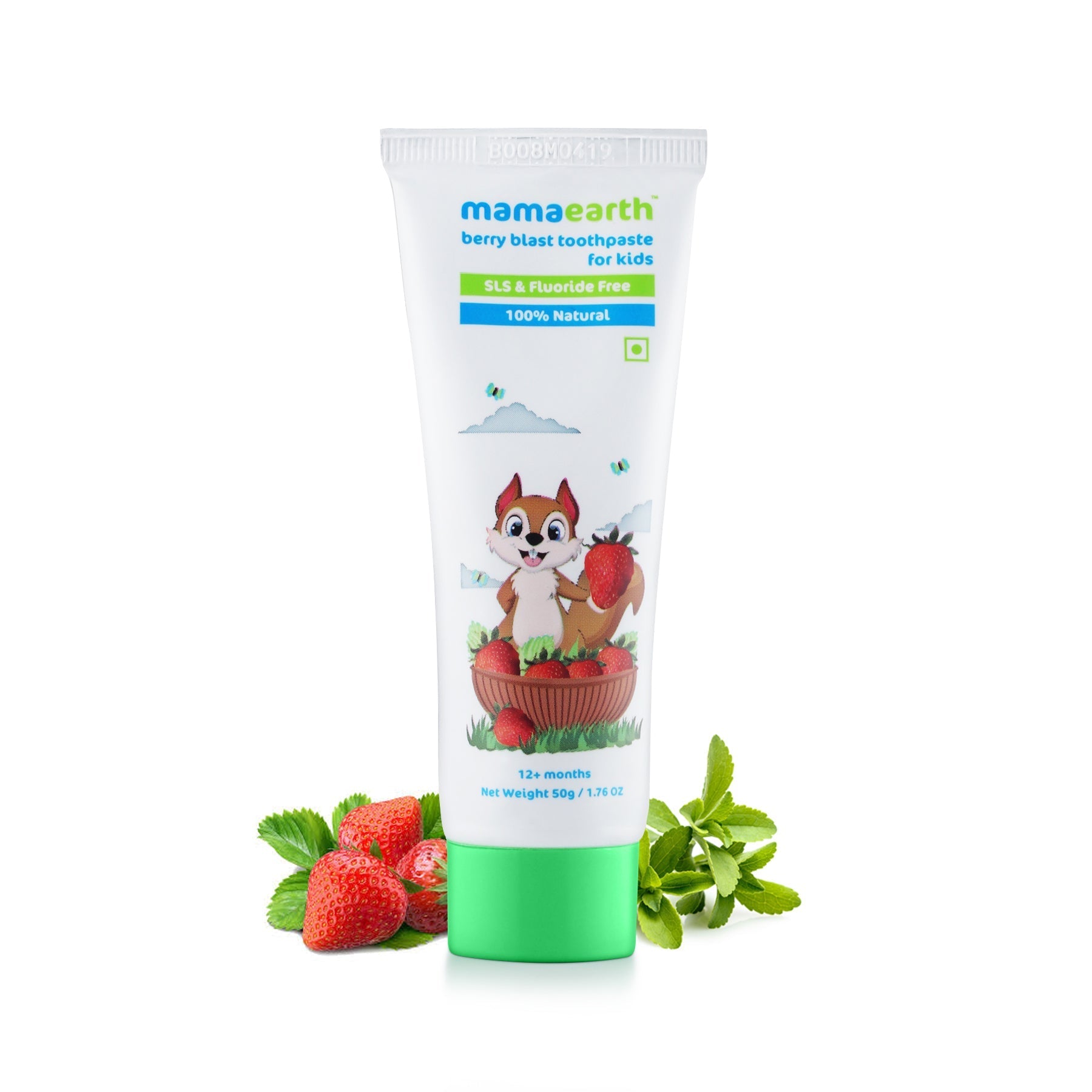 Mamaearth Natural Berry Blast Toothpaste for Kids - 50 gms image 1