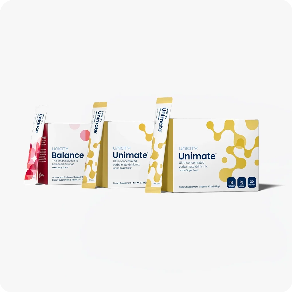 Unicity Balance (30 Pack) & Unimate Drink Mix (60 Pack) Combo Set – Lemon, Berry Flavors image 2