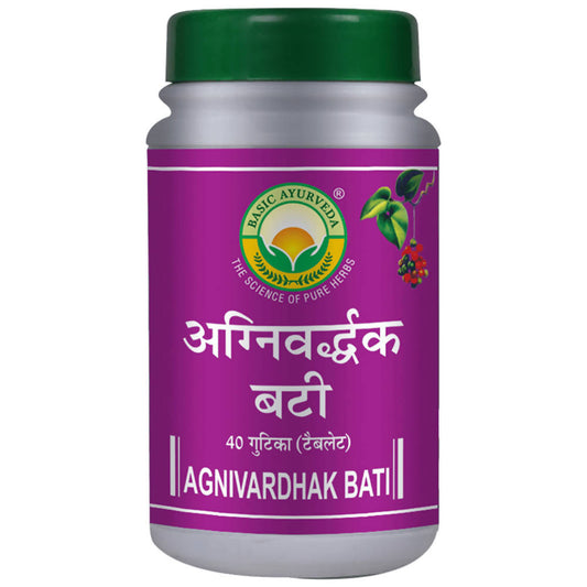 Basic Ayurveda Agnivardhak Bati - 40 Tablets image 1