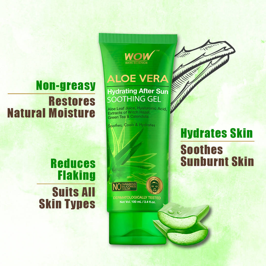 Wow Skin Science Aloe Vera Hydrating After Sun Soothing Gel - 100 ml image 2