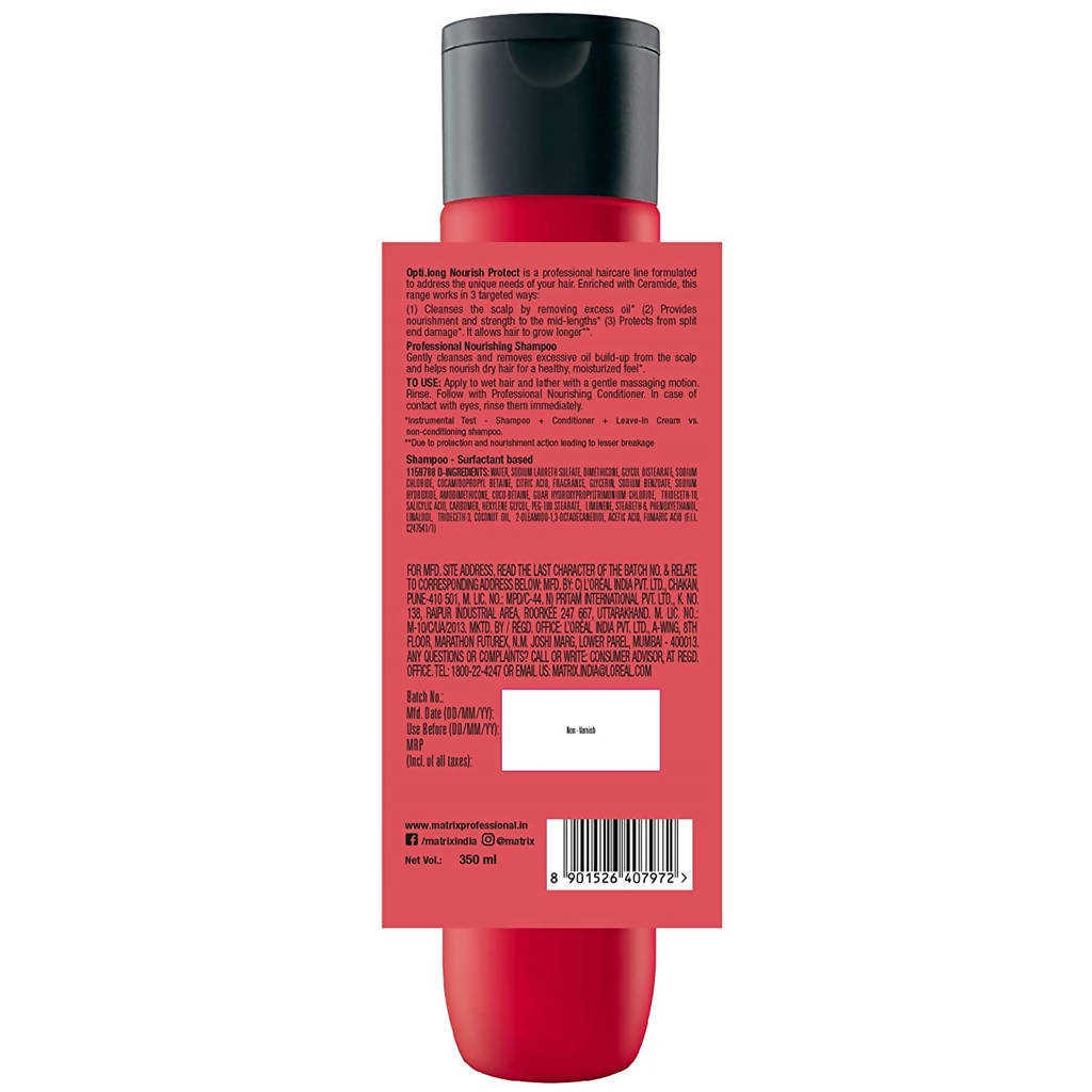Matrix Opti Long Nourish Protect Nourishing Shampoo Ceramide image 4