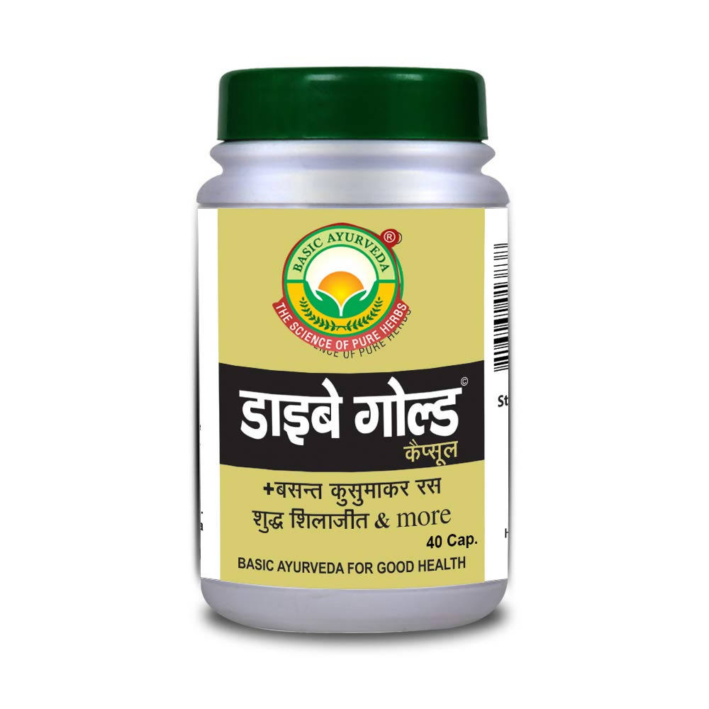 Basic Ayurveda Diabe Gold Capsules -40 Capsules image 3