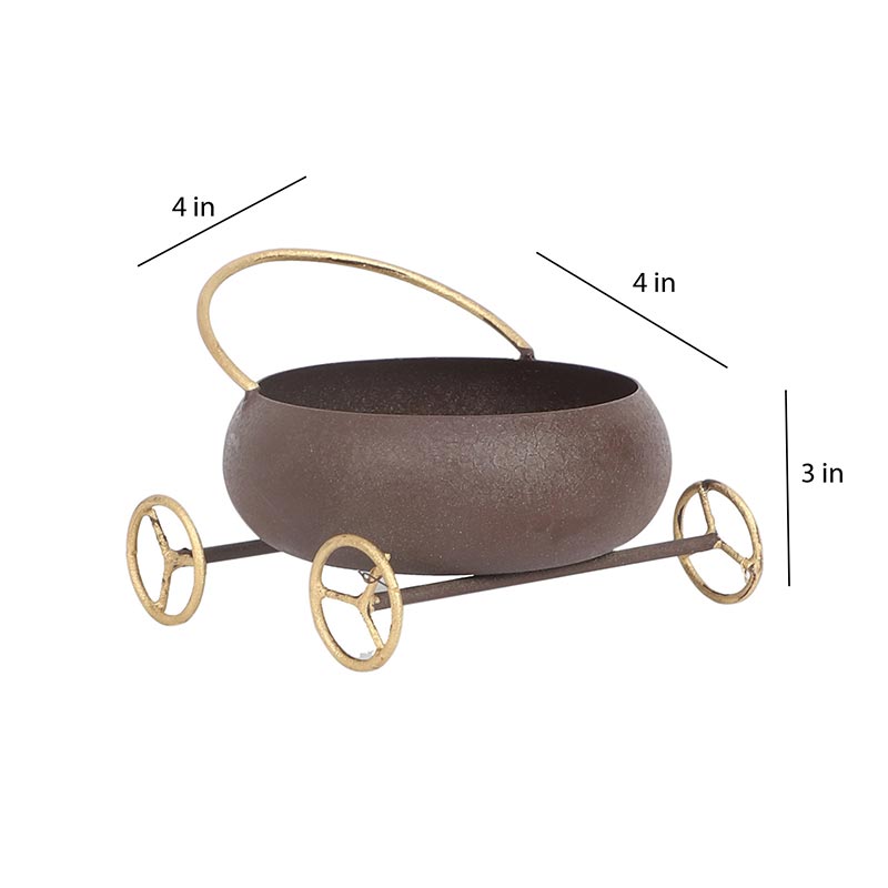 Round Bowl Snacks Platter With Wheels image 3