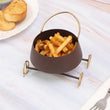Wine Bowl Snacks Platter With Wheels image 1