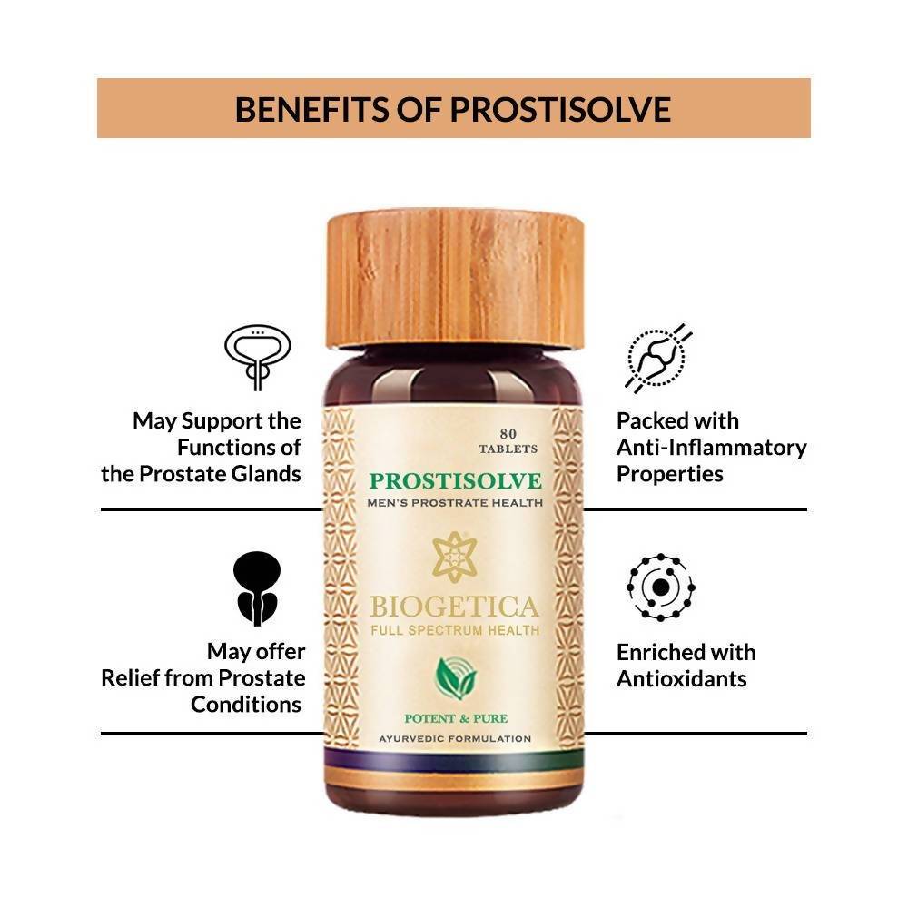 Biogetica Prostisolve- 80 Tablets (Prostrate Health) image 2