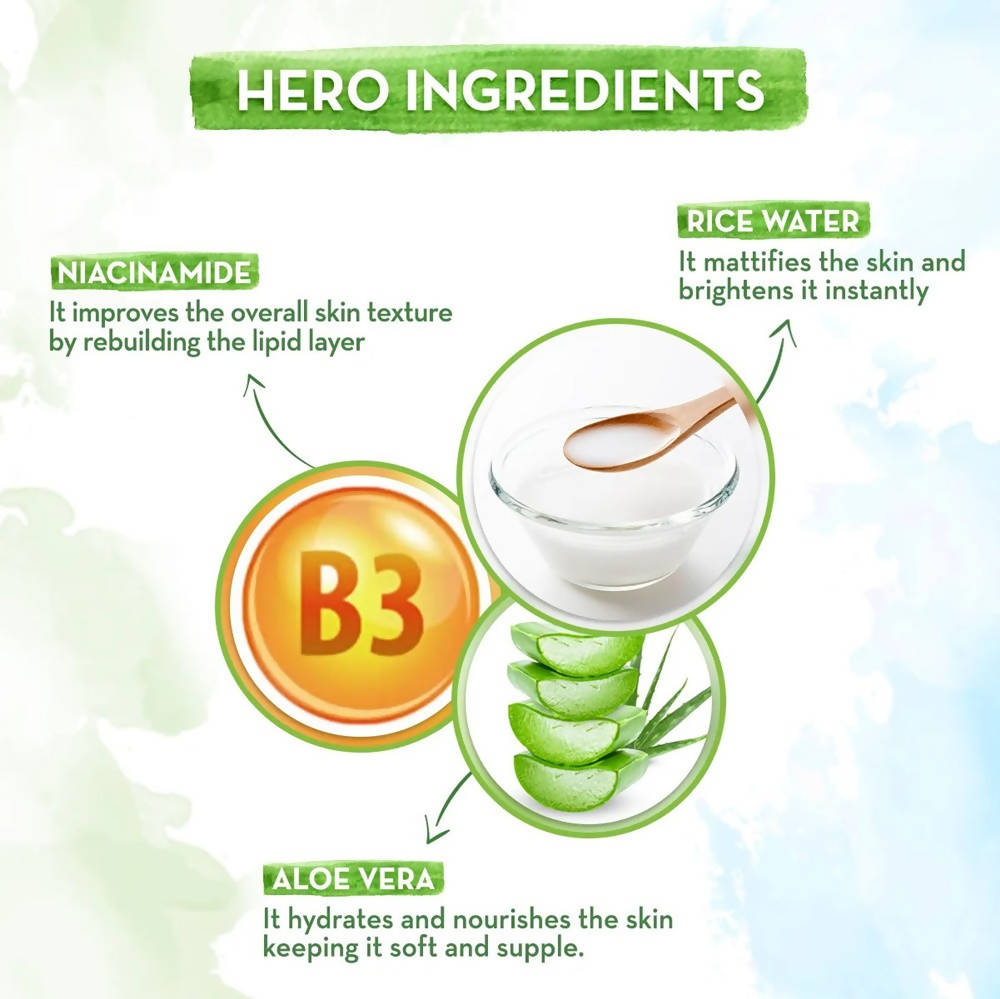 Mamaearth Rice Oil-Free Face Moisturizer With Rice Water & Niacinamide - 80 gms image 2