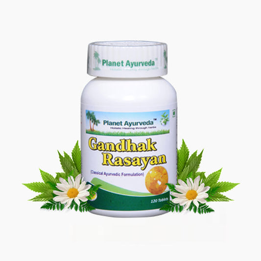 Planet Ayurveda Gandhak Rasayan Tablets - 120 tabs image 1