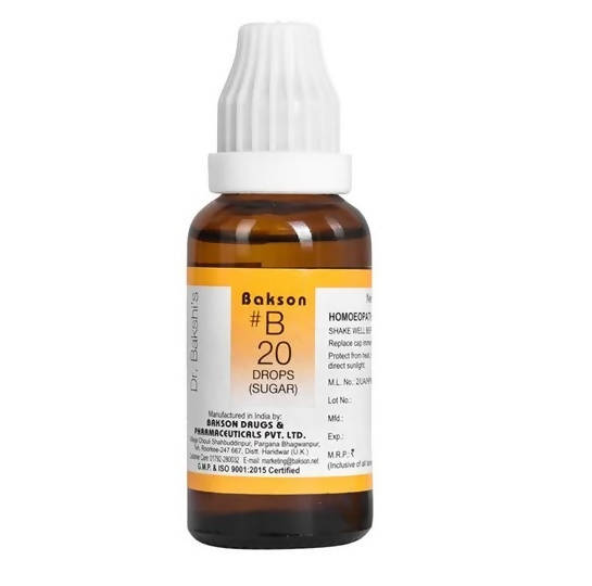 Bakson's Homeopathy B20 Drops image 1