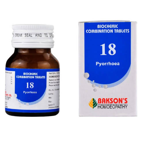 Bakson's Homeopathy Biochemic Combination 18 Tablets image 1