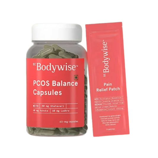 BeBodywise PCOS Balance Capsule & Period Pain Relief Patch -Combo image 1