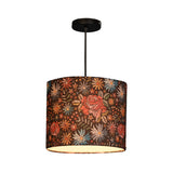 Black Floral Stitch Hanging Shade image 3