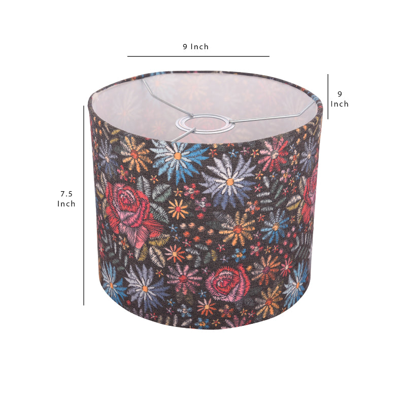 Black Floral Stitch Hanging Shade image 5