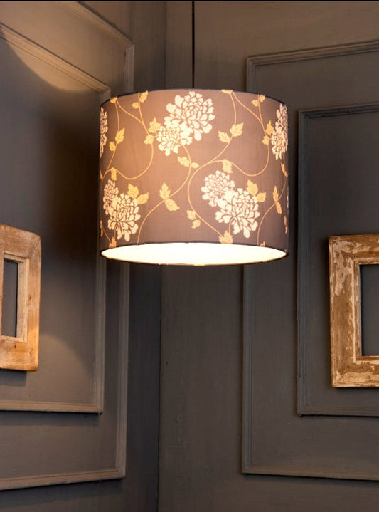 Golden Leaves Round Hanging Shade image 1