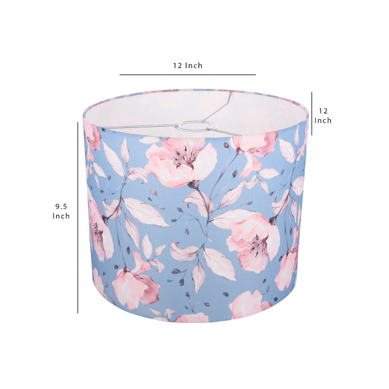 Turquoise Floral Round Hanging Shade image 5