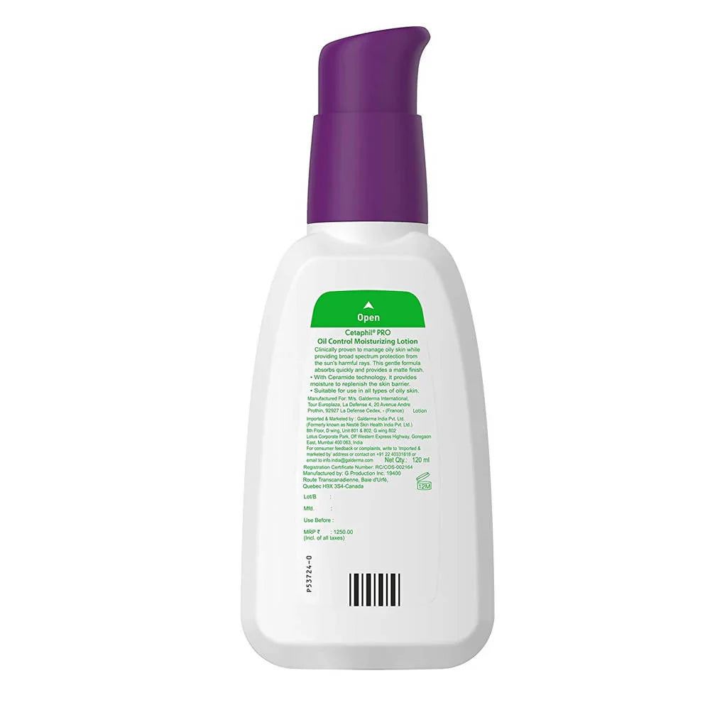 Cetaphil Pro Oil Control Moisturizing Lotion -120 ml image 3