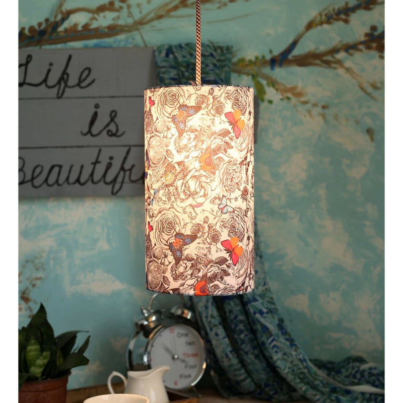 Butterfly Cylindrical Hanging Shade image 2