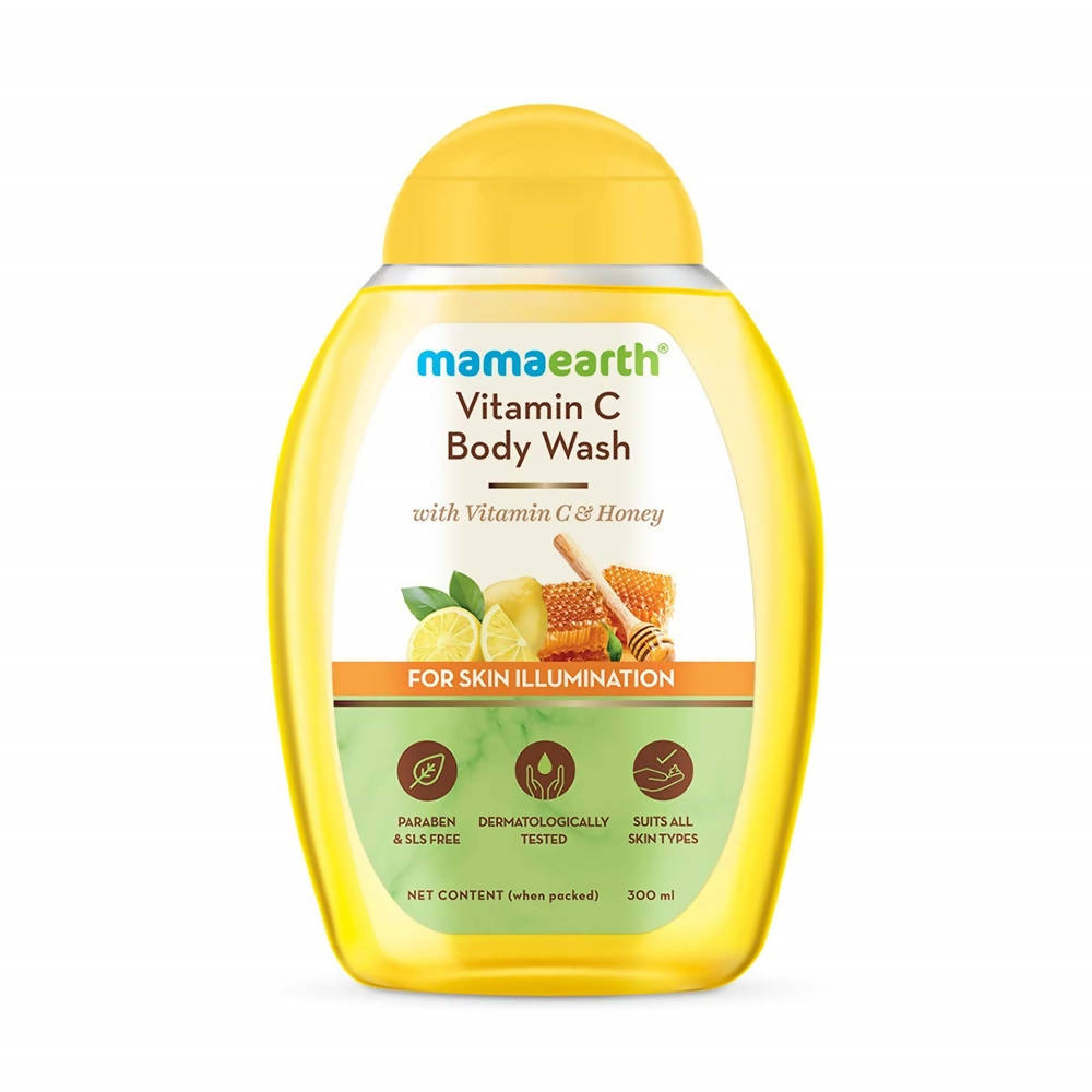 Mamaearth Vitamin C Body Wash with Vitamin C & Honey For Skin Illumination - 300ml image 1