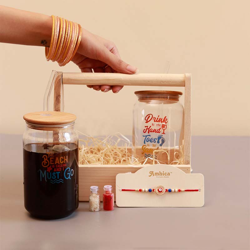 Coffee Holic Rakhi Hamper Basket image 1