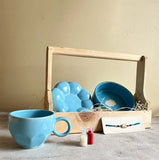 Azure Sky Bliss Rakhi Hamper Basket image 1