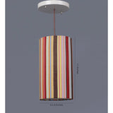 Colorful Stripes Cylindrical Hanging Shade image 5