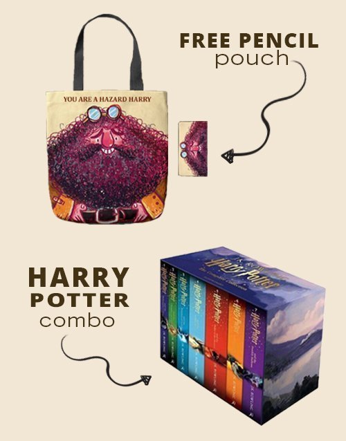 Harry Potter Box Set with Foldable Canvas Tote Bag – Zippered Gamekeeper Carryall for Books &amp; College Essentials Paperback bookcover – AVRBOOKS