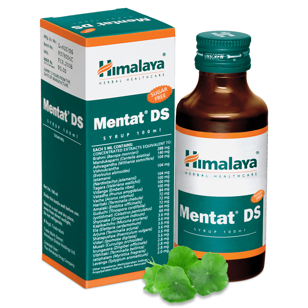 Himalaya Herbals Mentat DS Syrup - 100 ml image 1
