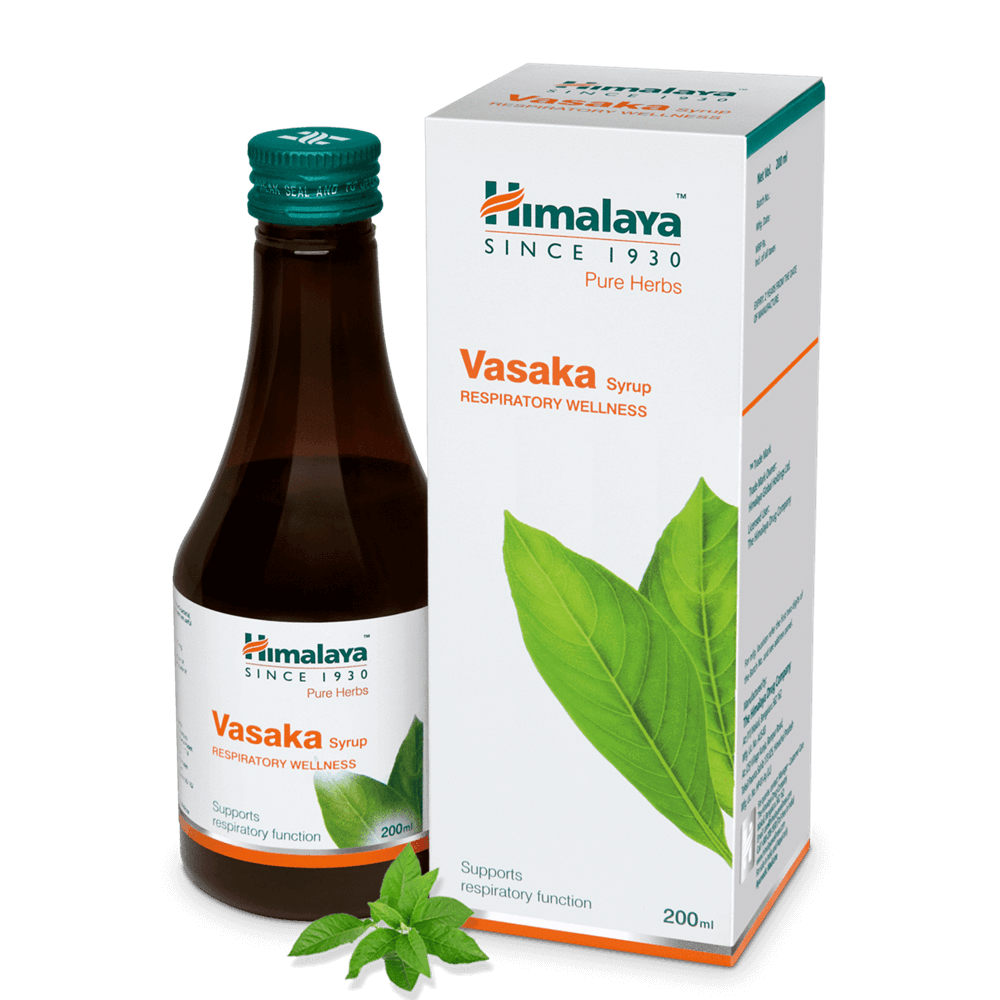Himalaya Pure Herbs Vasaka Respiratory Wellness Syrup image 1