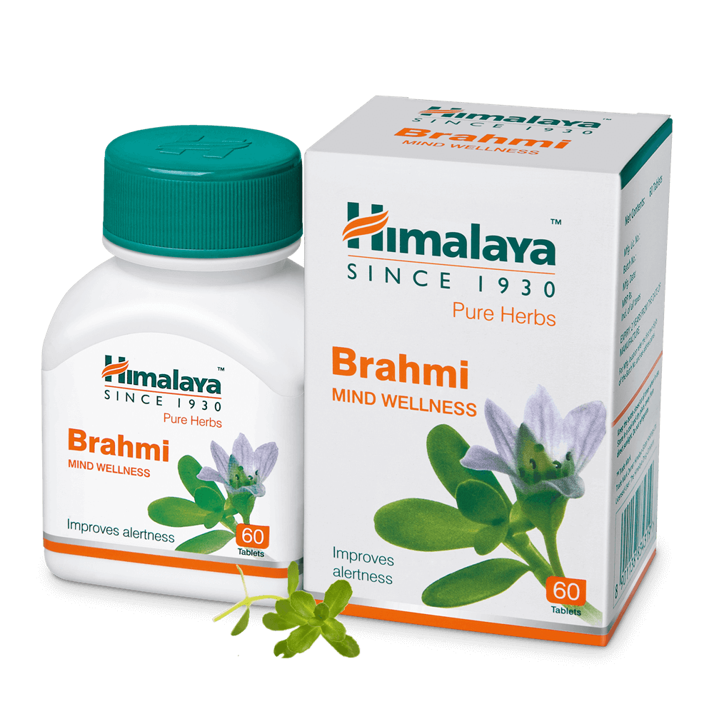 Himalaya Pure Herbs Brahmi Mind Wellness 60tabs image 1