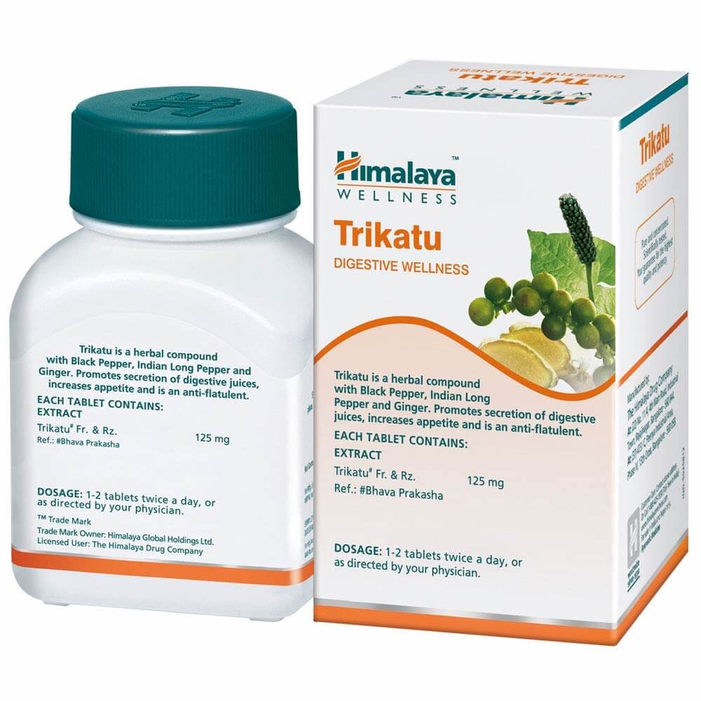 Himalaya Pure Herbs Trikatu Digestive Wellness - 60 tabs image 2