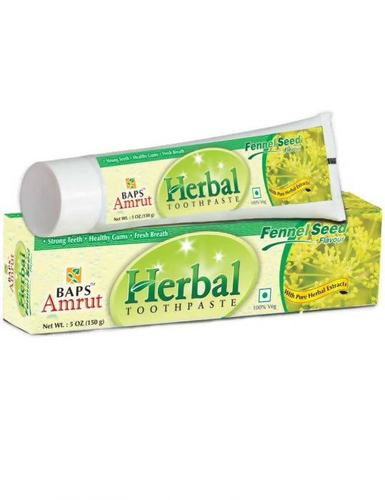 Baps Amrut Herbal Toothpaste Fennel Seed Flavour - 150 gms image 1