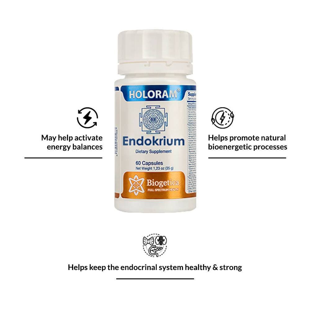 Biogetica Holoram Endokrium - Natural Neuroendocrine Support - 60 Capsules image 4