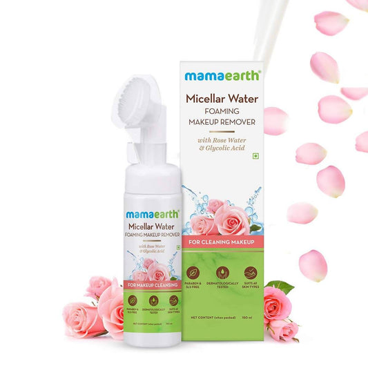 Mamaearth Micellar Water Foaming Makeup Remover For Cleaning Makeup - 150 ml image 1