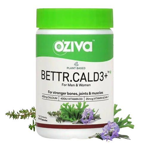 OZiva Plant Based Bettr.CalD3+ Capsules For Men And Women image 1
