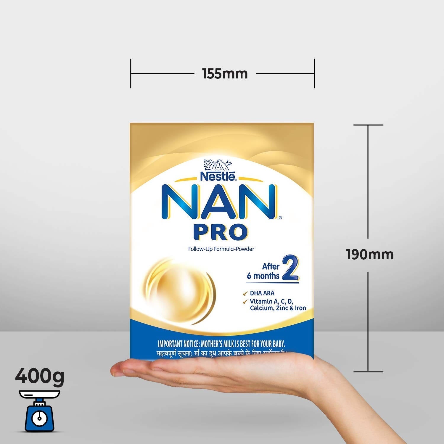 Nestle Nan Pro 2 Follow-Up Formula Powder After 6 Months Stage 2 For Infants image 4