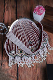 Designer Half Frame Clutch wedding gift image 1