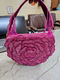 Designer Rose Flap Clutch image 5