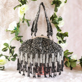Designer Half Frame Beaded Clutch image 3