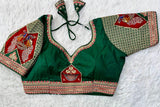 Silk Coading Work,Multi Sequence Work Blouse,Saree Blouse image 1