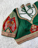 Silk Coading Work,Multi Sequence Work Blouse,Saree Blouse image 2