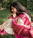 Soft Lichi Silk With Jacquard Work Saree image 3