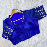 New Silk Designer Handcrafted Collar Blouse,Readymade Blouse image 1