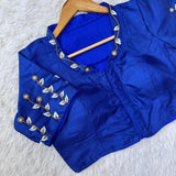 New Silk Designer Handcrafted Collar Blouse,Readymade Blouse image 3