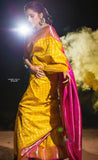 Soft Lichi Silk & Jacquard Work Saree With Blouse image 4