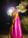 Soft Lichi Silk & Jacquard Work Saree With Blouse image 7