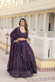 Faux Bloouming Sequence Embroidery Work Lehenga Choli With Dupatta image 5